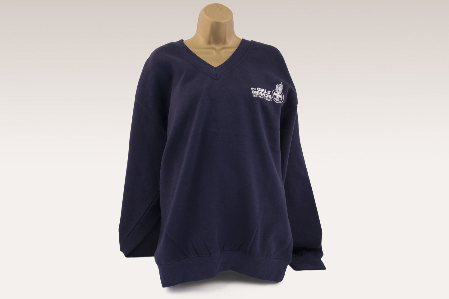 NAVY V NECK SWEATSHIRT (V2024)