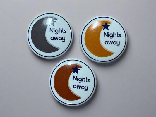 NIGHTS AWAY BADGES