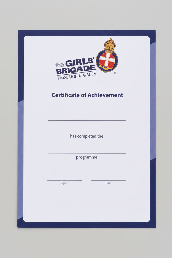 Generic Programme Certificate